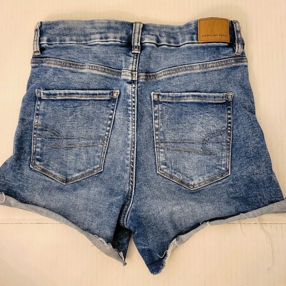 American Eagle Next Level Stretch Curvy Hi Rise Shortie Shorts, Ladies Size 4 - Picture 2 of 6